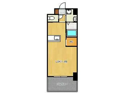 ウィングスNEXT西小倉(ワンルーム/3階)の間取り写真