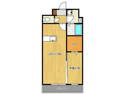 SOLUNA南小倉駅前Ⅰ(1LDK/5階)の間取り写真