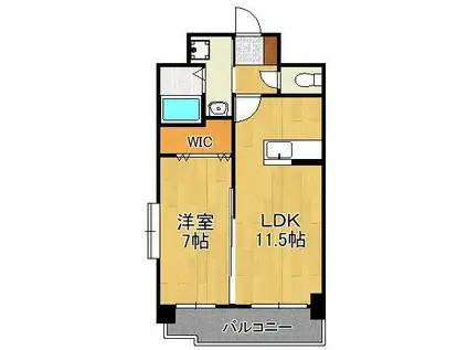 LEON篠崎橋(1LDK/9階)の間取り写真