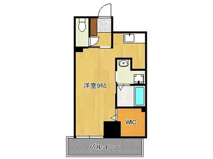 ル・シエル(1K/2階)の間取り写真