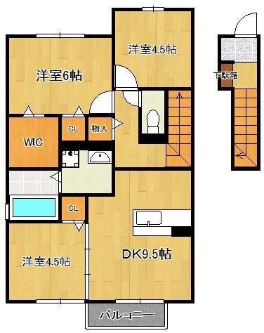 サンセールはぶ(3LDK/2階)の間取り写真