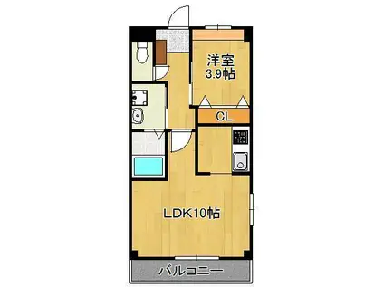 RECONNAISSANCE(1LDK/2階)の間取り写真