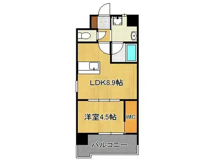 APARTMENT3771(1LDK/5階)の間取り写真