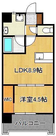 APARTMENT3771(1LDK/8階)の間取り写真