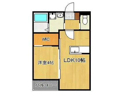 BRAVE BASE遠賀 NOUTH(1LDK/2階)の間取り写真