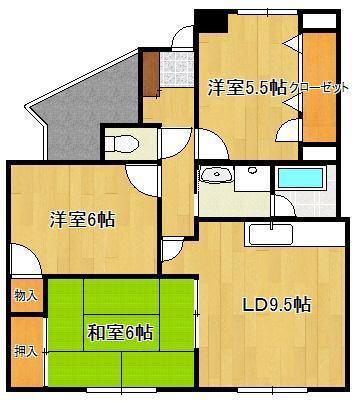 ハーモナイズ361(3LDK/3階)の間取り写真