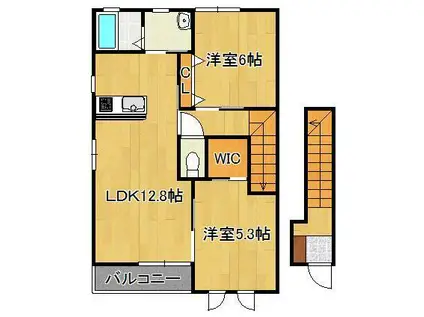 コムハウス 参番館(2LDK/1階)の間取り写真