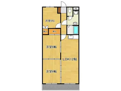 キャンファ・マンション1(3LDK/3階)の間取り写真