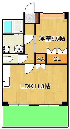 メゾンド・エスペランスⅡ(1LDK/1階)の間取り写真