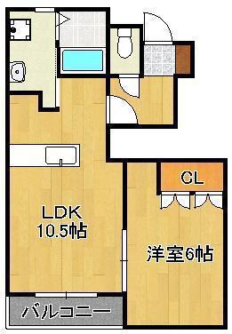 ルーラル2(1LDK/1階)の間取り写真