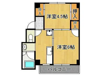 RENATUS上津役1(2K/3階)の間取り写真