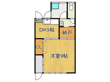 筑豊電気鉄道 木屋瀬駅 徒歩5分 1階建 築69年(1DK)の間取り写真