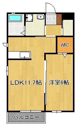 グランメゾン未来(1LDK/1階)の間取り写真