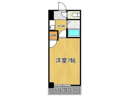 サンピア医生ヶ丘(1K/5階)の間取り写真