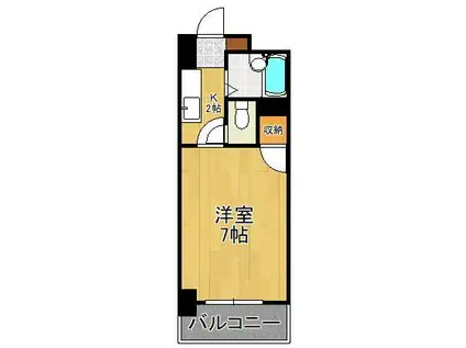 サンピア医生ヶ丘(1K/7階)の間取り写真