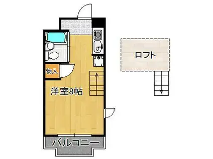 サニーベール日吉台(ワンルーム/3階)の間取り写真