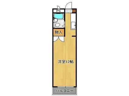 第一サンケイビル(ワンルーム/3階)の間取り写真