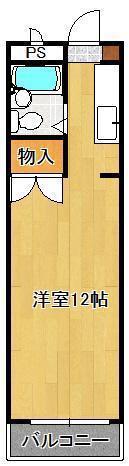第一サンケイビル(ワンルーム/3階)の間取り写真
