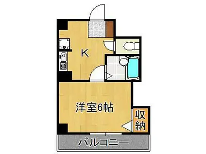 マンション葉山自由ヶ丘(1K/3階)の間取り写真