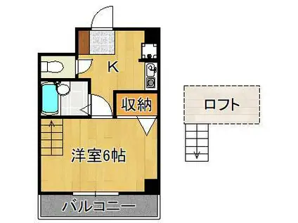 マンション葉山自由ヶ丘(1K/4階)の間取り写真