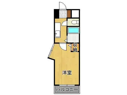 メゾン浅川台(1K/2階)の間取り写真