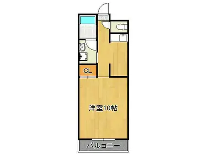 リオヒロタマンション(ワンルーム/1階)の間取り写真