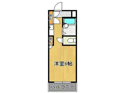 ジョイフル折尾Ⅰ(ワンルーム/2階)の間取り写真