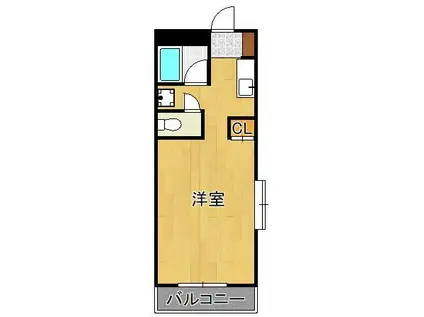 リヴイン88(ワンルーム/3階)の間取り写真