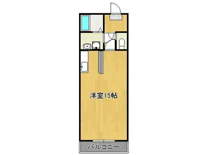 アミューズメント医生ヶ丘(ワンルーム/7階)の間取り写真