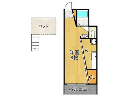 GC21.NETビル(ワンルーム/3階)の間取り写真