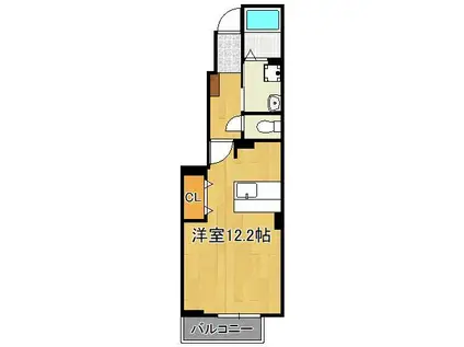 KEIHOUSEⅡ(ワンルーム/1階)の間取り写真