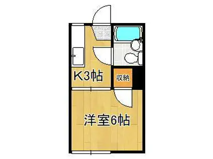 マイシャンブル(1K/2階)の間取り写真