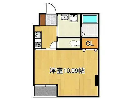 GRAND FORT(1K/5階)の間取り写真