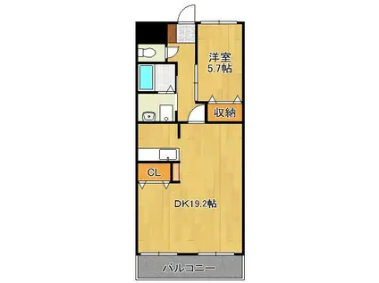 鹿児島本線 遠賀川駅 徒歩23分 2階建 築11年(1LDK/2階)の間取り写真