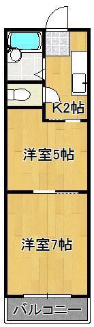 平丘台マンション(2K/4階)の間取り写真