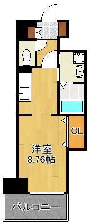 LEGEND113(ワンルーム/3階)の間取り写真