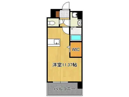 LEGEND113(ワンルーム/4階)の間取り写真