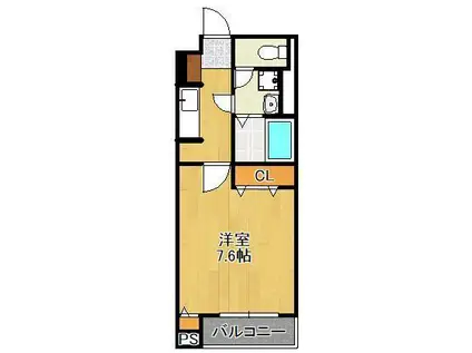 リグノ医生ヶ丘(1K/3階)の間取り写真