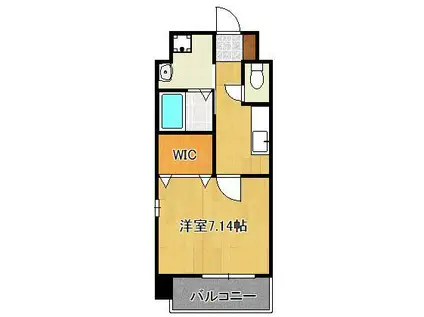 ルナ・リリオ(1K/5階)の間取り写真