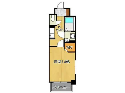 ボスカート A(1K/5階)の間取り写真