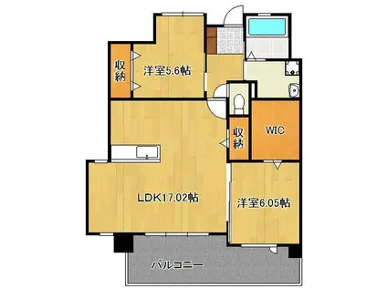 LEGEND111(2LDK/10階)の間取り写真