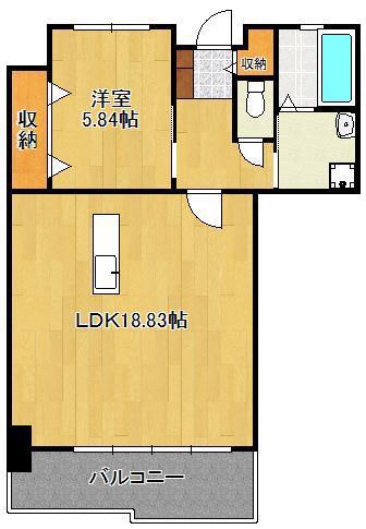 LEGEND111(1LDK/12階)の間取り写真