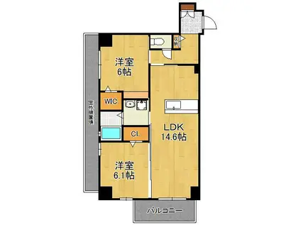 TGボナール浅川台 B棟(2LDK/4階)の間取り写真