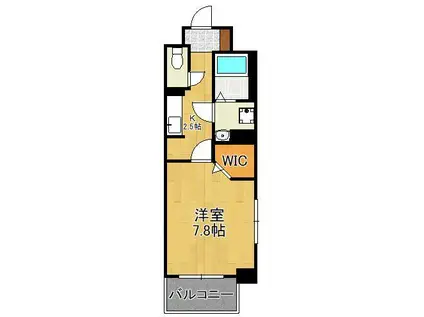 サンスタームーンモナ(1K/5階)の間取り写真