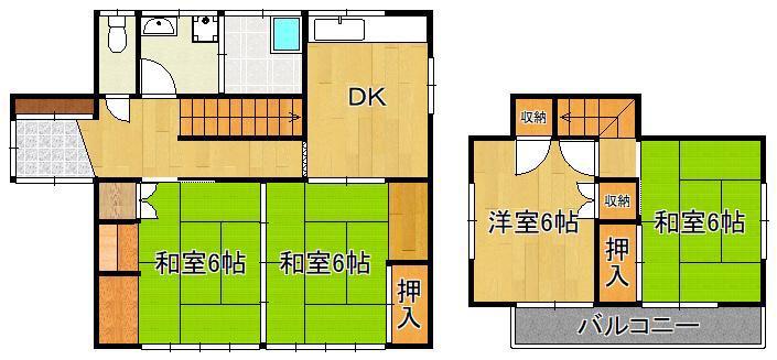 鹿児島本線 海老津駅 徒歩39分 2階建 築45年