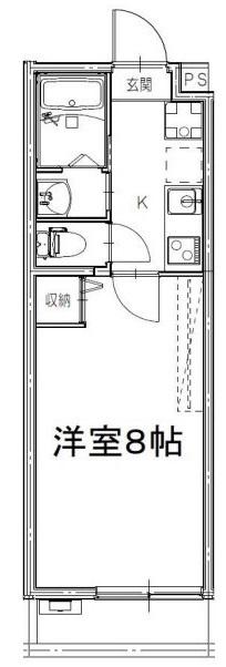 アークリード三条御前(1K/3階)の間取り写真