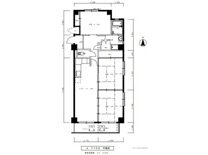 アーバンウイステリア(3LDK/2階)の間取り写真