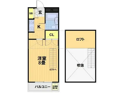 エクセレント丸太町(1K/5階)の間取り写真