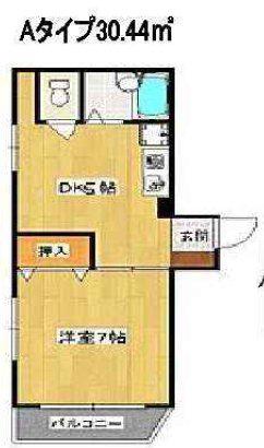 ラフィーネ四条堀川(1DK/3階)の間取り写真