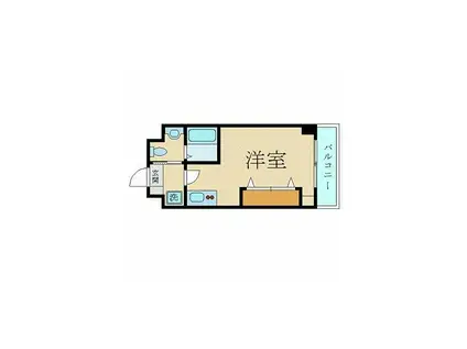 スカイコート両国壱番館(ワンルーム/4階)の間取り写真